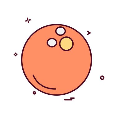 Topu simge tasarlamak vektör