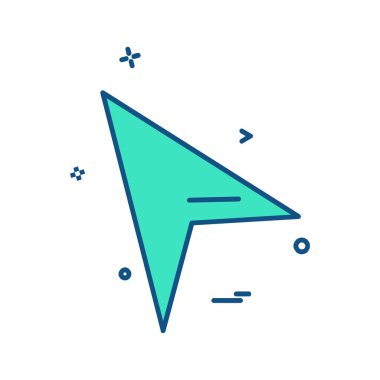 Ok simgesi tasarım vektörü