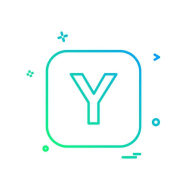 Alfabe simge tasarlamak vektör