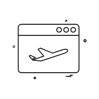 Web yerleşim simgesi tasarım vektörü