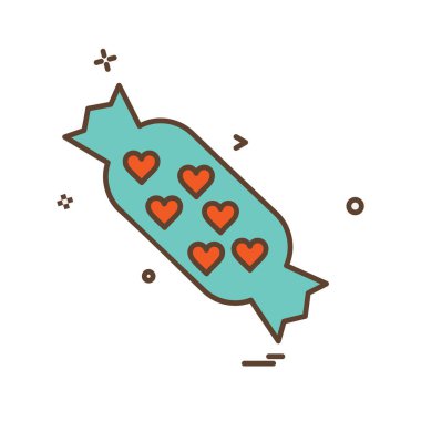 Şekerleme simge tasarlamak vektör