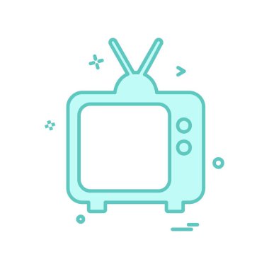 TV simgesi tasarım vektörü