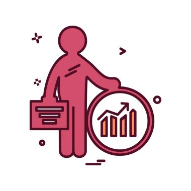 İş simgesi tasarım vektörü 