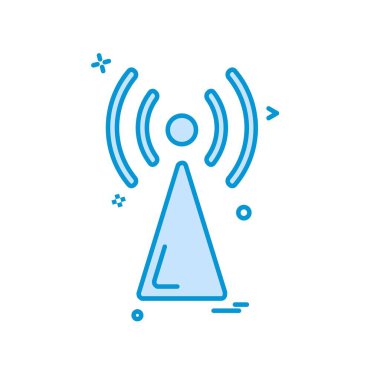 Wifi simge tasarım vektörü