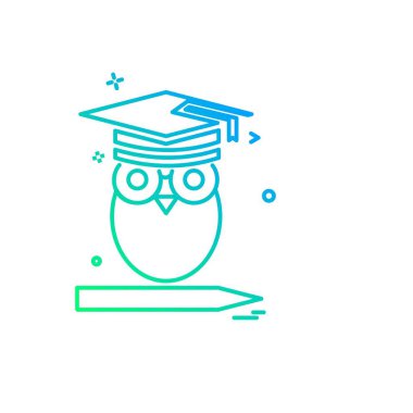 Okul simgesi tasarım vektörü 