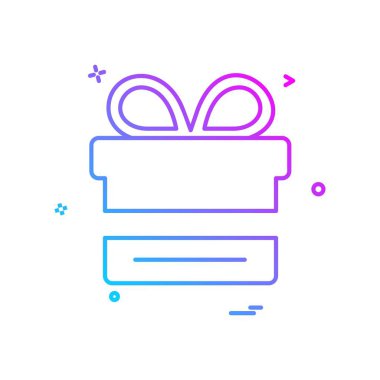 Giftbox simge tasarlamak vektör