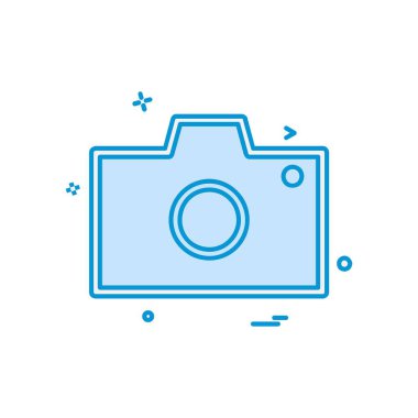 Kamera simgesi tasarım vektörü