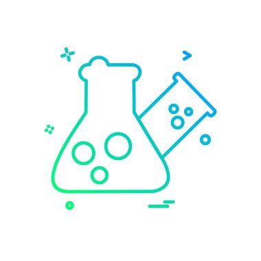 Şişesi simgesi tasarım, renkli vektör çizim