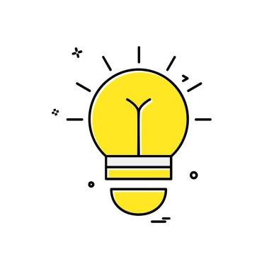 Fikir simge tasarlamak vektör