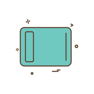 Batarya simgesi tasarım vektörü