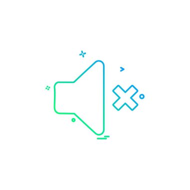 Sessiz simge tasarlamak vektör 