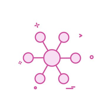 Ağ simgesi tasarım vektörü