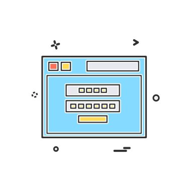 Web sitesi simge tasarlamak vektör