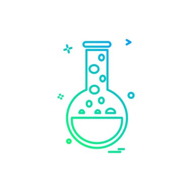 kabı şişesi laboratuvar simge vektör tasarımı