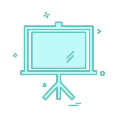 Beyaz arka plan üzerinde renkli medya simge vektör