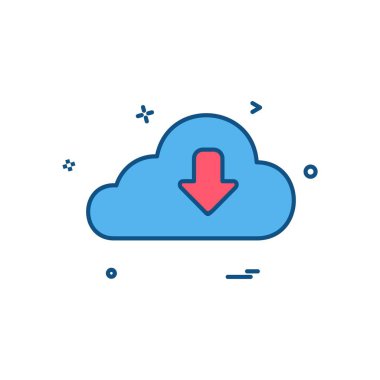 Simgesi tasarım, renkli vektör çizim indir