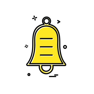 Çan simgesi tasarım vektörü