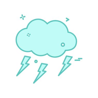 Weather simge vektör beyaz arka plan üzerinde