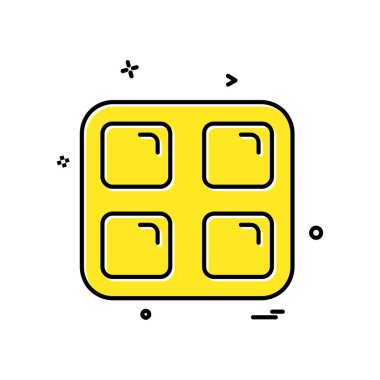 Simge tasarlamak vektör kareler 