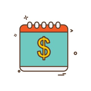 Dolar simgesi tasarım vektörü