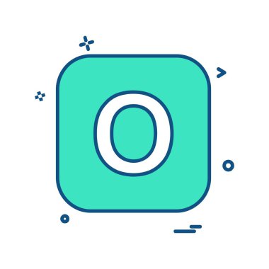 İngilizce alfabe simge tasarlamak vektör 