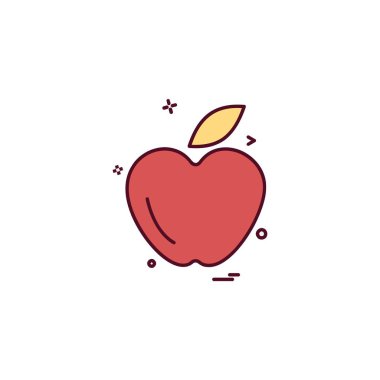 Apple simge tasarım vektörü