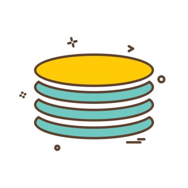 Veritabanı simge tasarlamak vektör
