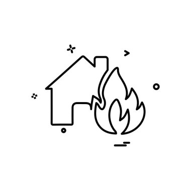 Ev simgesi tasarım vektörü