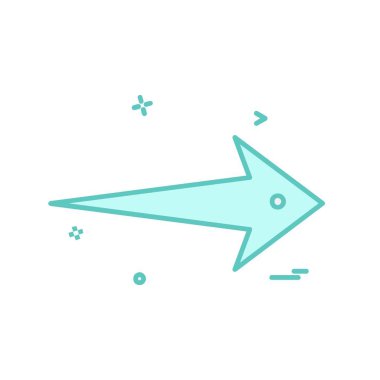 Sağ ok simge tasarlamak vektör