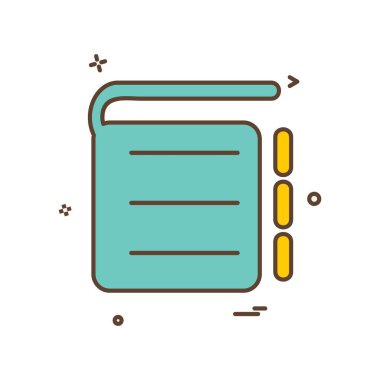 defter simge tasarlamak vektör