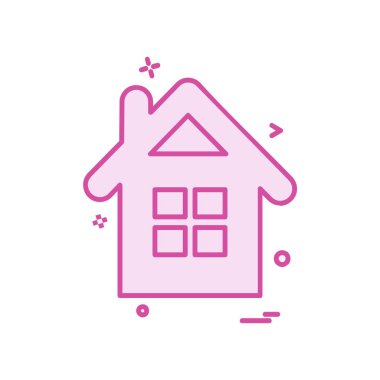 Ev simgesi tasarım vektörü