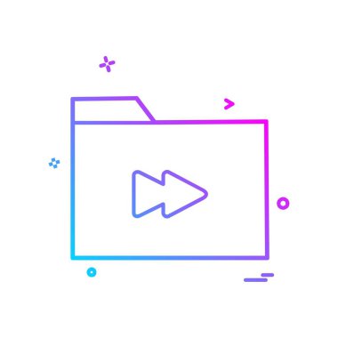 Klasör simge tasarlamak vektör