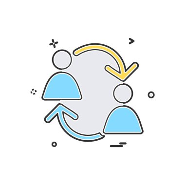 Grup avatar simge tasarlamak vektör