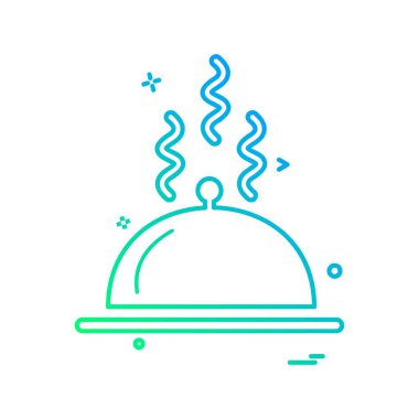 Gıda simgesi tasarım vektörü