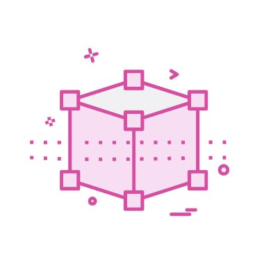 küp simge tasarlamak vektör