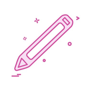 Kalem simgesi tasarım vektörü 