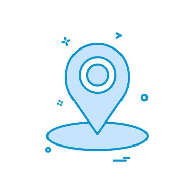 harita konumu gps simge vektör tasarımı