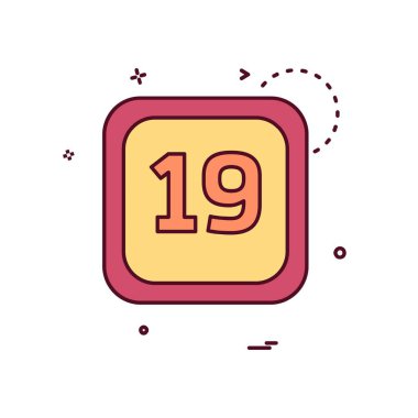 Takvim simge tasarlamak vektör 