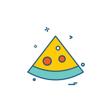 Gıda simgesi tasarım vektörü