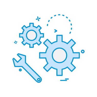 Vites simgesi tasarım vektörü ayarlanıyor