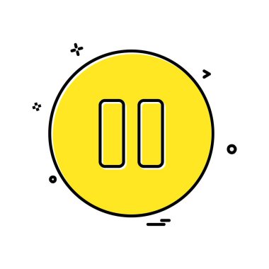 Simge tasarım vektörünü duraklat