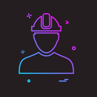 Erkek avatar simge tasarlamak vektör