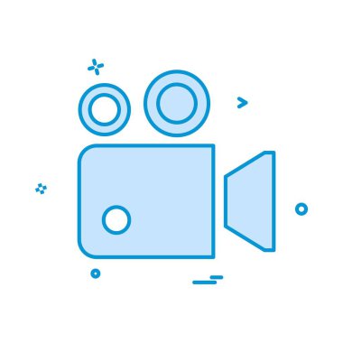 Kamera simgesi tasarım vektörü