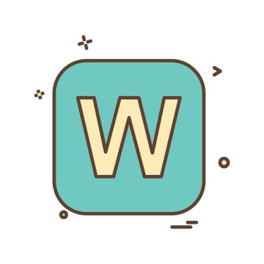 İngilizce alfabe simge tasarlamak vektör 