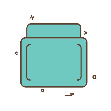 Kozmetik simgesi tasarım vektörü