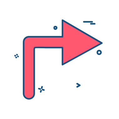 Sağ ok simge tasarlamak vektör