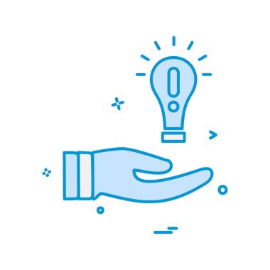 Fikir simge tasarlamak vektör