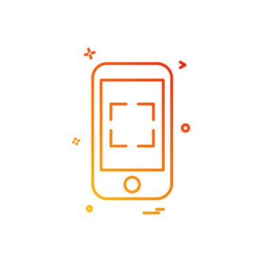 Akıllı Telefon Simgesi Tasarım Vektörü