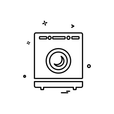 Mobilya simgesi tasarım, renkli vektör çizim