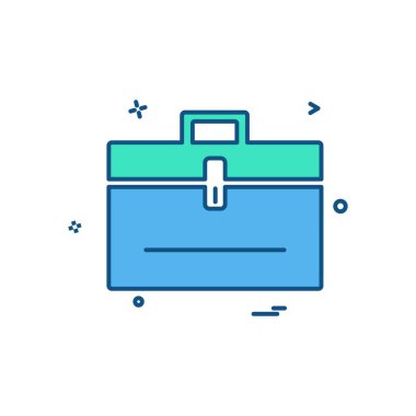 Evrak Çantası'nı simge tasarlamak vektör 